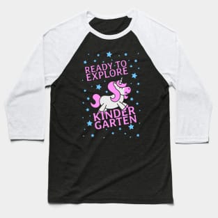 Ready To Explore Kindergarten dark Baseball T-Shirt